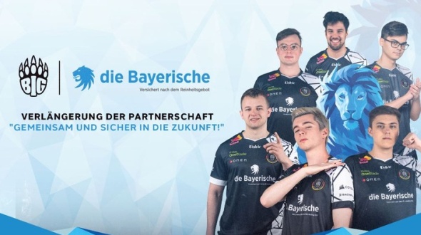 Die Bayerische bleibt offizieller Versicherungspartner der BIG und baut E-Sport-Sponsor